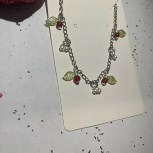 Silver Cherry Vine Bracelet.